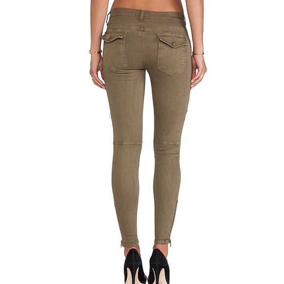 SOLD-Current/Elliott Moto Zippered Skinny Jeans - Picture 5 of 12